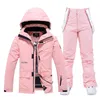 Other Sporting Good s Winter Snow Suit Sets Snowboarding Clothing Skiing Costume 10k Waterproof Windproof Ice Coat Jackets and Strap Pants 230729