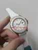 Relógios masculinos automáticos de alta qualidade 116655 pulseira de borracha branca anel de relógio de cerâmica 40 mm safira luminoso relógios de casal