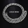 Chokers Full Iced Out Watch Heren Cubaanse Link Chain Armband Ketting Choker Bling Sieraden voor Mannen Big Gold Color Chains Hip Hop Watch Set 230728