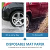 Capas de mesa descartáveis 50 peças almofada para estofamento anti-incrustante tapetes de carro para caminhão tapete de papel à prova d'água