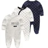 Rompers födda baby vinterkläder 3st Baby Boys Girls Rompers Långärmad kläder Roupas Infantis Menino Overallar Costumes 230728