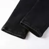 Jeans masculinos artesanais de alta qualidade Calças de grife amr jeans rasgados jeans masculinos com buracos quebrados calças skinny modernas tamanho 28-4063