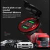 Quick Charge 3 0 Dual USB Caricabatterie Presa di corrente Caricabatterie digitale Display di tensione impermeabile in alluminio per 12V 24V Auto Moto Car232g