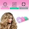 Hårrullar värmelösa curlers 12st självgrepp curling diy ingen värme magi lockiga kvinnor salong skönhet frisör styling verktyg 230728