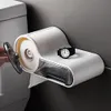 Suportes para papel higiênico portátil suporte para rolo de papel higiênico suporte para armazenamento em casa rack dispensador de papel higiênico banheiro montado na parede Water239Q