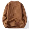 Men's Sweaters 2023 Knitted Sweater Men O-neck Tight Pullovers Long Sleeve Solid Color Korean Style Knitwear Clothes