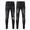 Jeans designer jeans da uomo jeans magri desig 55 colori pantaloni lunghi ricamo adesivi ippop slim denim streetwear skinny pantaloni all'ingrosso 29-38
