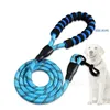 Köpek yakaları yansıtıcı köpekler çekiş ipi halat kurşun kurşun kablo demeti renkli tutamak evcil hayvanlar çekişleri deniz t9i002394