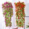 Decorative Flowers 1PC Home Garden Decor Garland Decoration Fake Flower Wall Hanging Daisy Artificial Vine Chrysanthemum Simulation