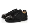 Designer-Turnschuhe Loubutins Christian rote Schuhe Mode Wildleder Damen Freizeitschuhe Abendschuhe FAV Fick A Vontade-Turnschuhe beliebte Retro-Kalbsleder-Spikes.