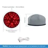 Andra massageföremål LED Red Light Therapy Device för huvudstress Relief Scalp Massager Hårtillväxt Hjälm smärtvård Skydd Cap 230729