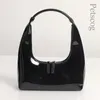 Evening Bag S Shoulder Bag Pu Leather Handväskor Kvinnlig shoppare Fashion Clutch Purse Vintage Patent Underarm 230729