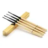 Lagringsflaskor Anpassad logotyp Vattentät vegan Eyebrow Pencil Gold med Brush Double Ended Creamy Micro Fine Eye Brow