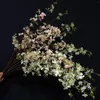 Dekorativa blommor Simulerad snöig pil och fragmenterade enstaka gren Peach Blossoms bröllopsdekoration