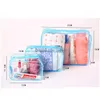 Kosmetiktaschen Hüllen Reise Transparente Tasche PVC Frauen Reißverschluss Klar Make-up Beauty Case Make-up Organizer Lagerung Bad Toilettenartikel Waschen Dhar4