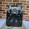 designer bag Designer 696013 Decorated Interlocking G Coated Canvas Large Backpack Pvc Leather Backpack 7A TOP Quality