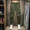 Jeans pour hommes High Street Fashion Hommes Coupe ample Multi Poches Designer Pantalon cargo décontracté Hombre Camouflage Hip Hop Joggers Salopette