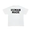 T-shirts pour hommes Human 2023 Made Big H Letter Print Slub Cotton Hommes et femmes T-shirt à manches courtes TX394