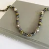 Chaînes faites à la main pierre naturelle Unakite Labradorite Agate perles collier pour femmes vacances d'été bijoux Design Unique goutte