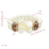 Strand Elegant Barock Pearl Charm Handgjorda armband för kvinnor Lady Wedding Party Akrylpärlor Armband Modesmycken Pulseira