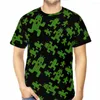 Herren T-Shirts Cactuar Polyester T-Shirts Final Fantasy Männliche Grafik Streetwear Dünnes Hemd Rundhalsausschnitt