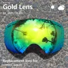 Kayak Goggles Kayak Goggles için Güneşli Bulutlu Lens GOG 201 Anti Sis UV400 Büyük Küresel Gözlükler Kar Gözlük Lensleri Sadece Lens 230729
