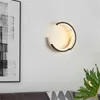 wandlamp nordic home lampen led 18w el nachtkastje aluminium silicagel decoratieve armaturen halverlichting armatuur 110v/220v