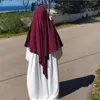 Muzułmański długi Khimar Ramadan formalny odzież modlitewna Hidżab Kobiety Niqab burka Islamska Turcja Namaz Burka Musulman EID JILBAB DJELLABA194D