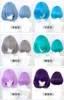 Cosplay s DIFEI Synthetic short bob straight hair with trimmable bangs Lolita Ombre pink red blue purple cosplay for women 230728