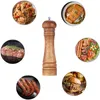 Mills 3 Sizes Manual Salt Pepper Wooden Mill Strong with Adjustable Ceramic Grinder Spice Shaker for Kitchen Cooking Tools 230728