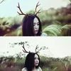 Headwear Hair Accessories Halloween Brown Deer Horns Bands Cosplay Goth Vintage Hoop Costumes Prop Masquerade Party 230729