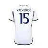 23 24 Speler Fan VINI JR Voetbalshirts BELLINGHAM RODRGO Camiseta Voetbal CAMAVINGA Tchouameni ALABA MODRIC De Futbol Mannen Kids Kit Uniform