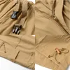 Pantaloncini da uomo Taglie forti Lunghezza al ginocchio Cargo Estate Casual Cotone Tasche multiple Pantaloni corti corti larghi con cintura