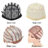 Wig Caps 5-10pcs/bag Plastic Hairnet Lace Adjustable Wig Caps Weave Breathable Durable Black Purple Beige Brown Dome Cap for Wig 230729