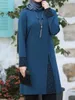 Etnik Giyim Müslüman Dubai Abayas Kadınlar Orta Doğu Ramazan Robe İki Parçalı Abaya Set Mütevazı Kıyafet Takımları Akşam Elbiseler