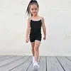 Robes de fille mère et fille yoga ensemble fille vêtements d'été famille look tenues assorties vêtements maman moi combinaisons sans manches 230728