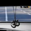 Interieur Decoratie Auto Ornamenten Yoga Heilige Stem OM Ins Lover Achteruitkijkspiegel Opknoping Hanger Creativiteit Zinklegering Sanskriet C2970