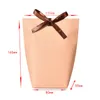 Grand merci boîte cadeau sac avec poignée pliable bricolage mariage papier kraft bonbons chocolat parfum emballage simple décorations de mariage JL6301