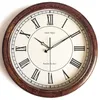 Zegary ścienne duże luksusowe zegar retro cichy stały drewno wystrój domu amerykański nordycki vintage projekt Horloge prezent Sygm