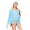 Scarves Summer Shawls For Women Lightweight Imitation Silk Sun Protection Bikini Cover Up Chiffon Beach Wraps Soild Color