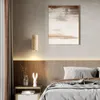 Lampa ścienna Kamień naturalny Art Wabi-sabi sypialnia retro światło lite drewniane homestays korytarz w tle oświetlenie