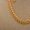 Halsband örhängen set dubai guldfärg för kvinnor män brud lyx afrikansk bröllop 24k pläterad smyckespresent