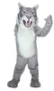 Halloween Wysokiej jakości szary dzikie maskotka Mascot Cartoon Fancy Dress Szybka wysyłka rozmiar dla dorosłych