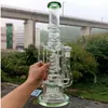 19 Inch Super Water Bong Hookahs Spring Tube Dab Rig Thick Glass Smoking Pipes Recycler with Female 14mm Joint