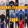 長袖23/24 Maillot Lyon Soccer Tracksuits 2023 2024オリンピックLyonnaisフットボールシャツTraore Memphis Gフットボールシャツメントレーニングセットトラックスーツジャケット