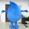 Fantasia de mascote de gota de água inteligente de alta qualidade para usar para promoção para festa302O