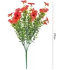 Dekorativa blommor 4st Fake REALISTISK FINE ARVERING Miljö Bright Color Eucalyptus Artificial Flower Garden Supply