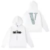 Vlone Black Hoodie Designer для мужчин с длинным рукавом карманный пуловер. Пуловые шахты с карманом с длинными рукавами топ полной Zip Женские мужские мужские толстые толчки для мужчин