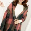 Scarves Soft Wool Plaid Winter Women Scarf Thick Shawls Good Quality Fashion Accessories Lady 200 60 Cm Gifts