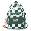 School Bags school bags for teenage girls fashion black and white plaid school backpack large capacity bookbag student lightweight schoolbag 230728